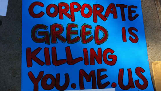 corporate greed